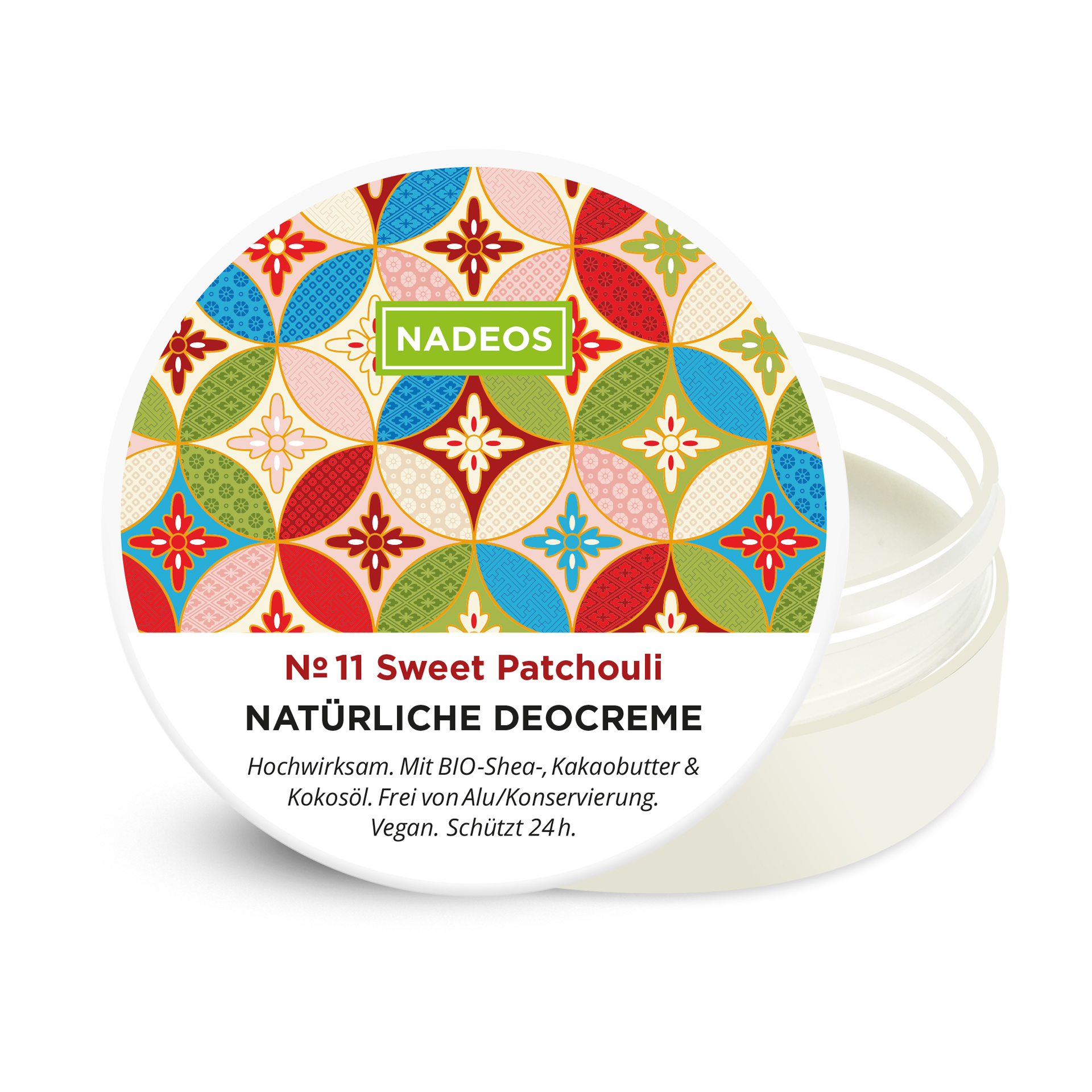 Nadeos Natürliche aluminiumfreie Deocreme Sweet Patchouli