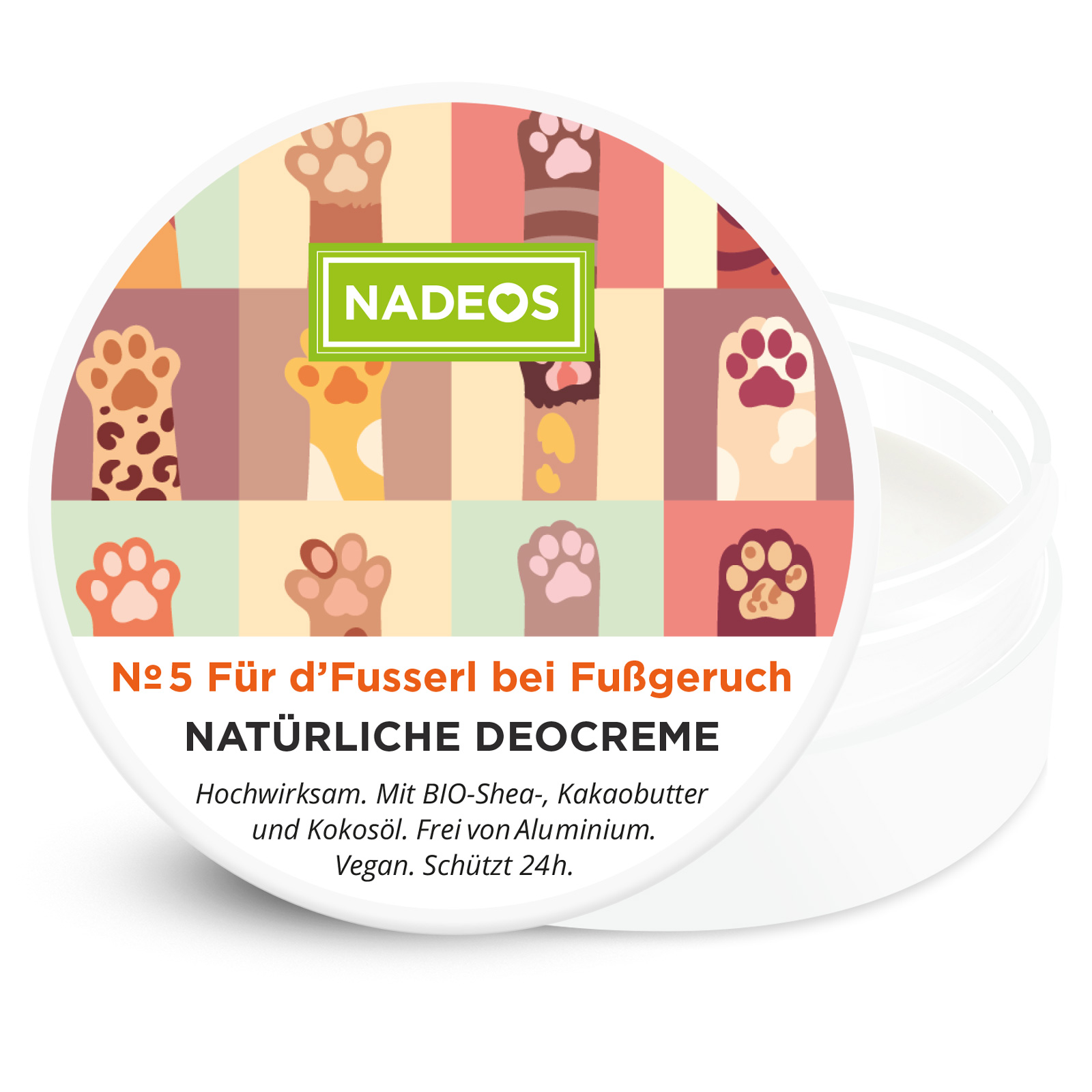NADEOS Natürliche Deocreme No 5 Für d'Fusserl bei Fußgeruch